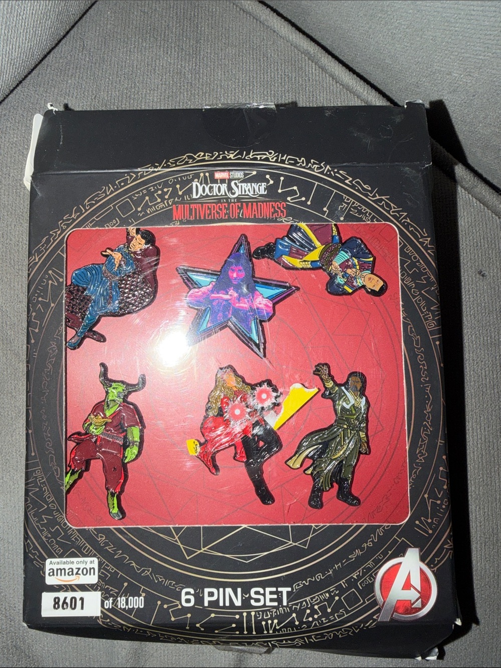 Marvel Doctor Strange Multiverse of Madness Red & Black 6-Pin Set